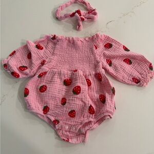 Strawberry romper